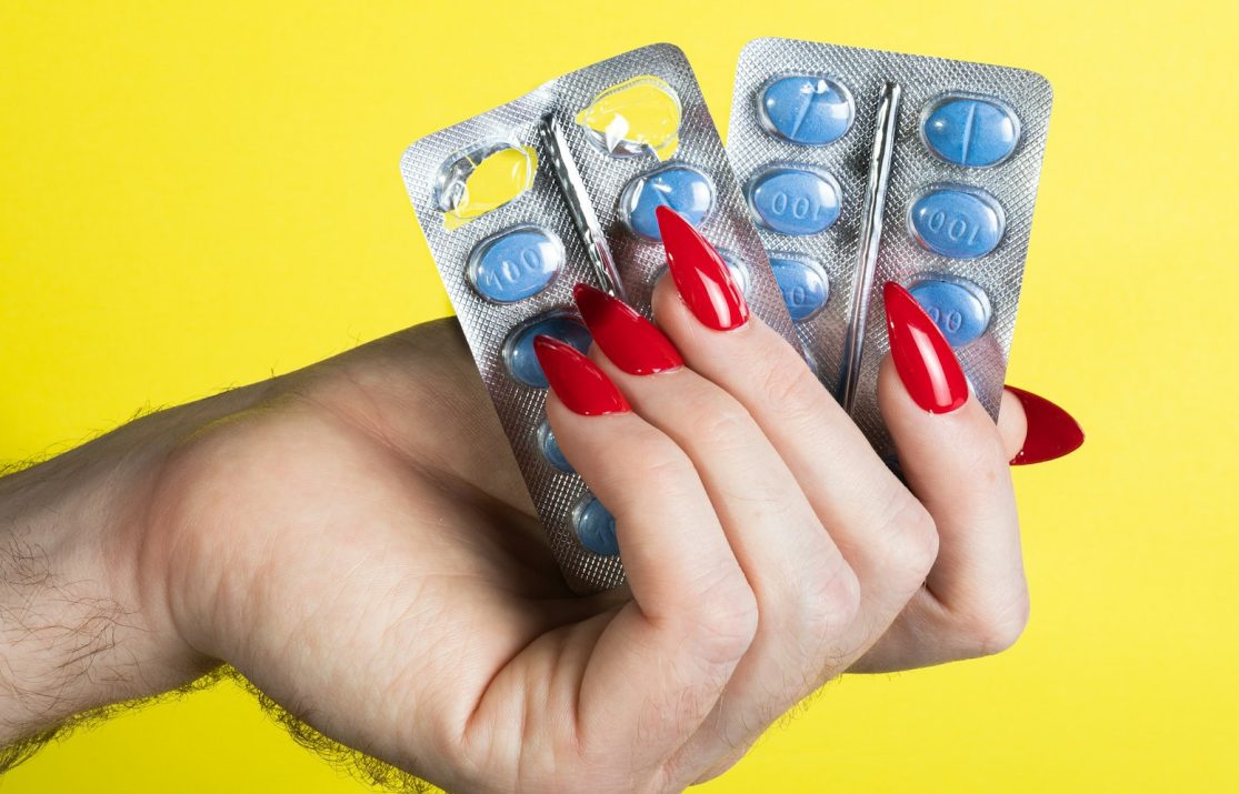 hand die viagra vasthoud